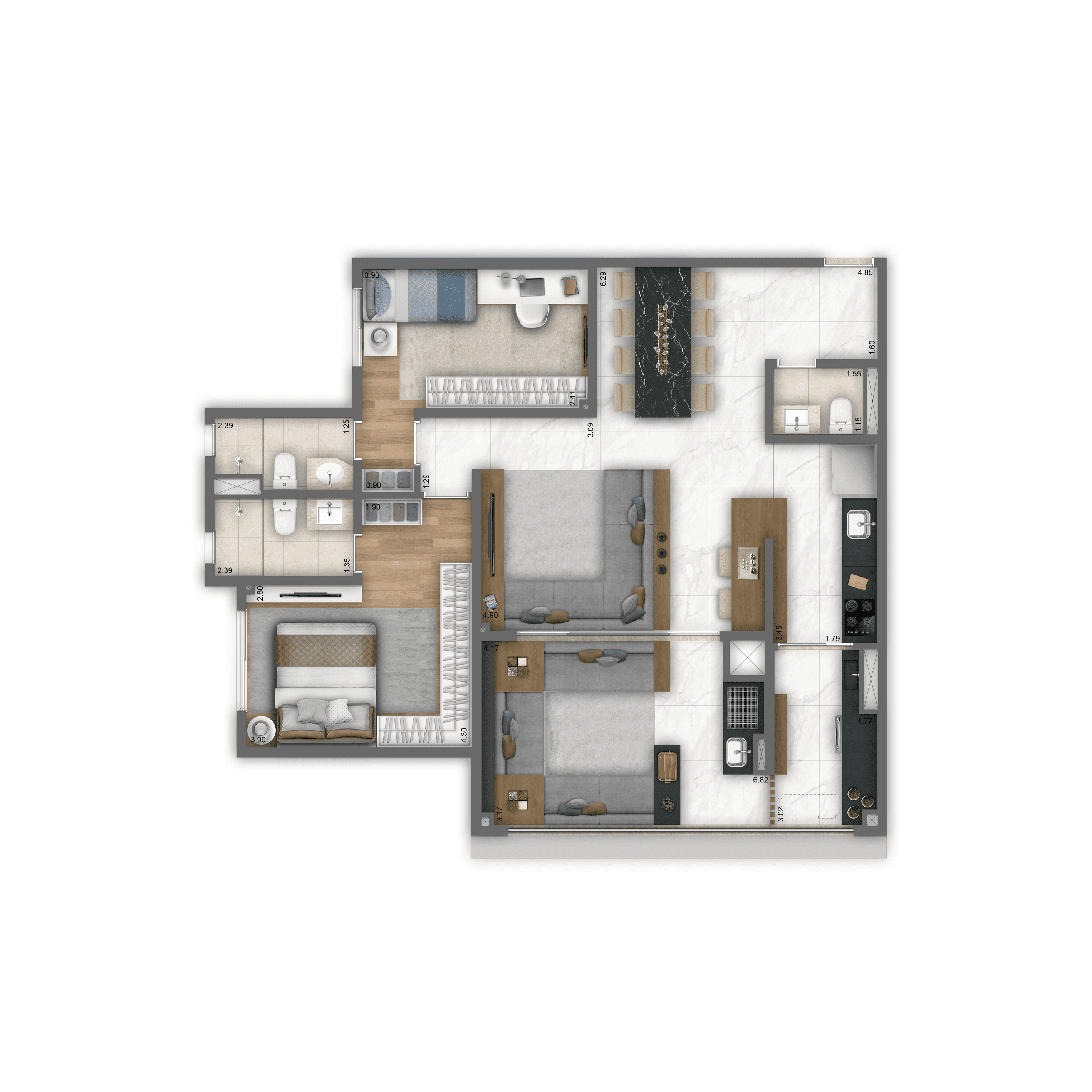 Opção 100m²
