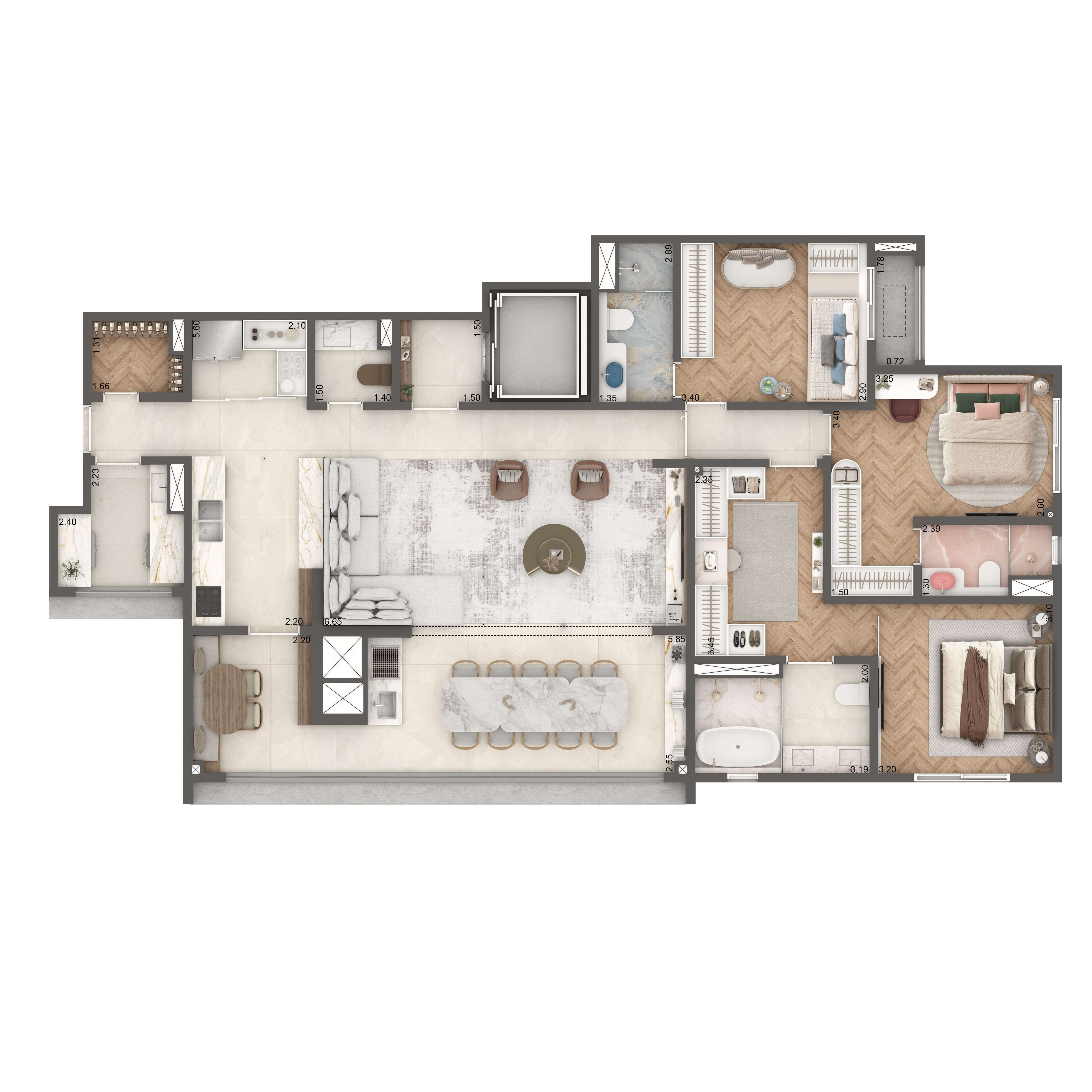 Opção 01 146m²