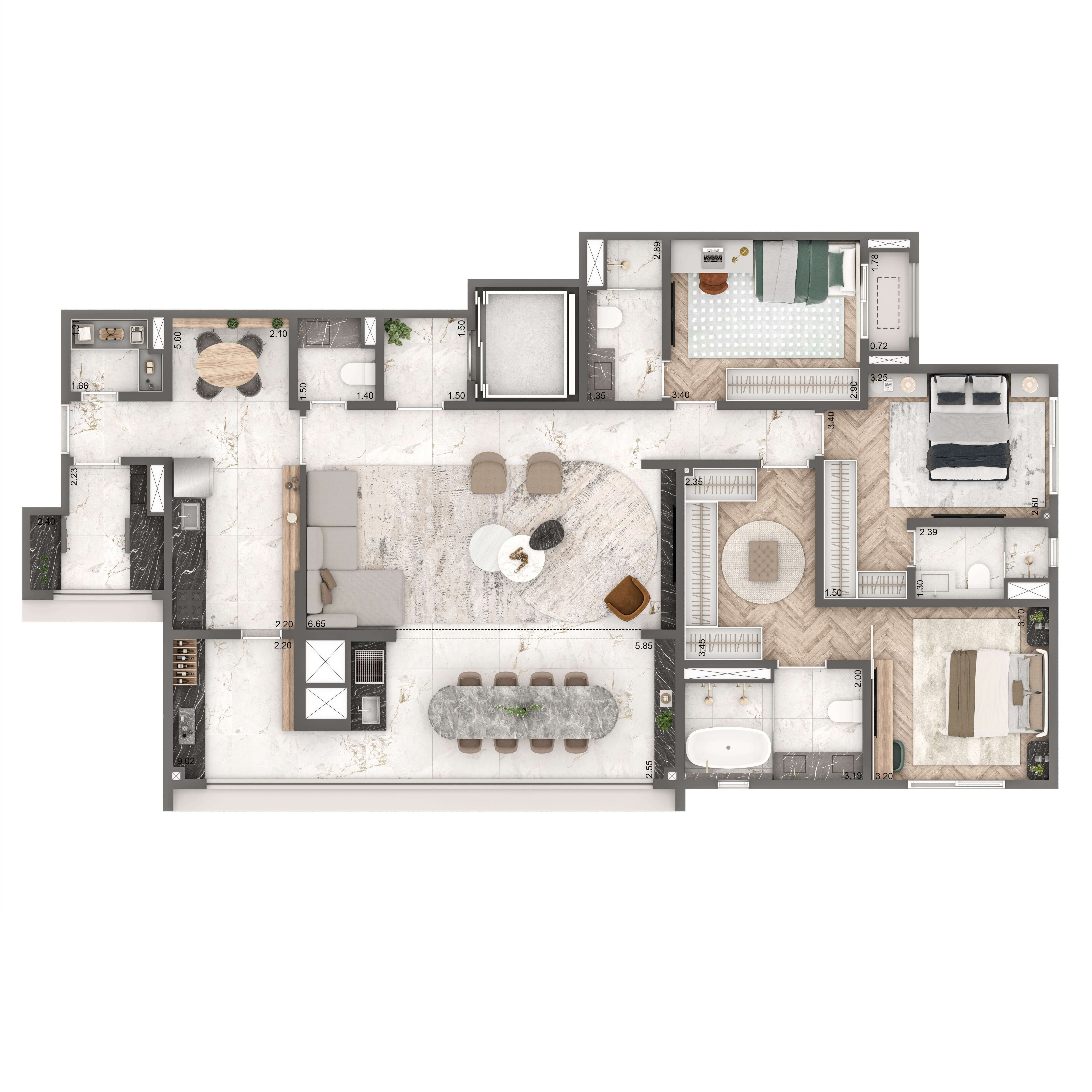 Opção 02 146m²