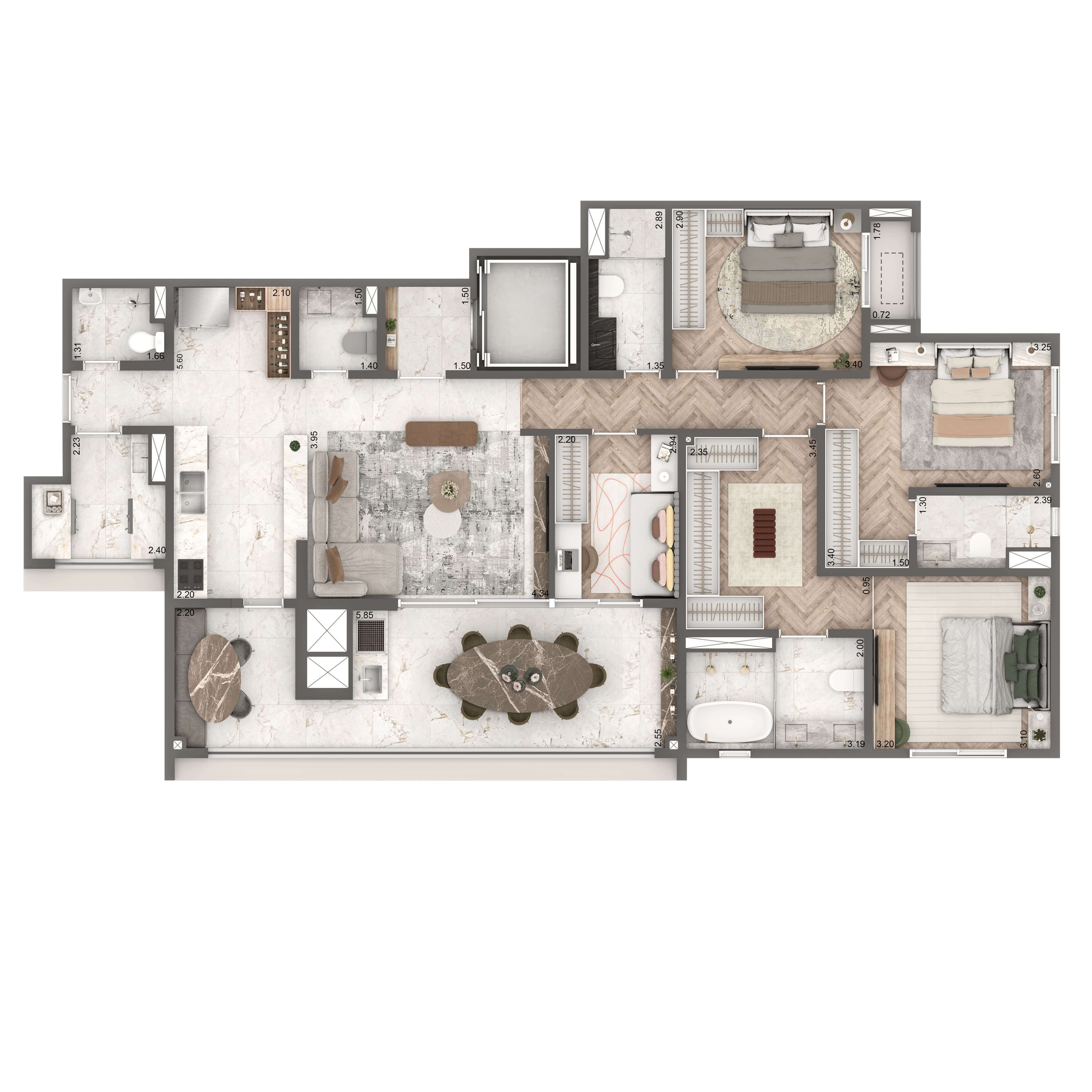 Opção 03 146m²