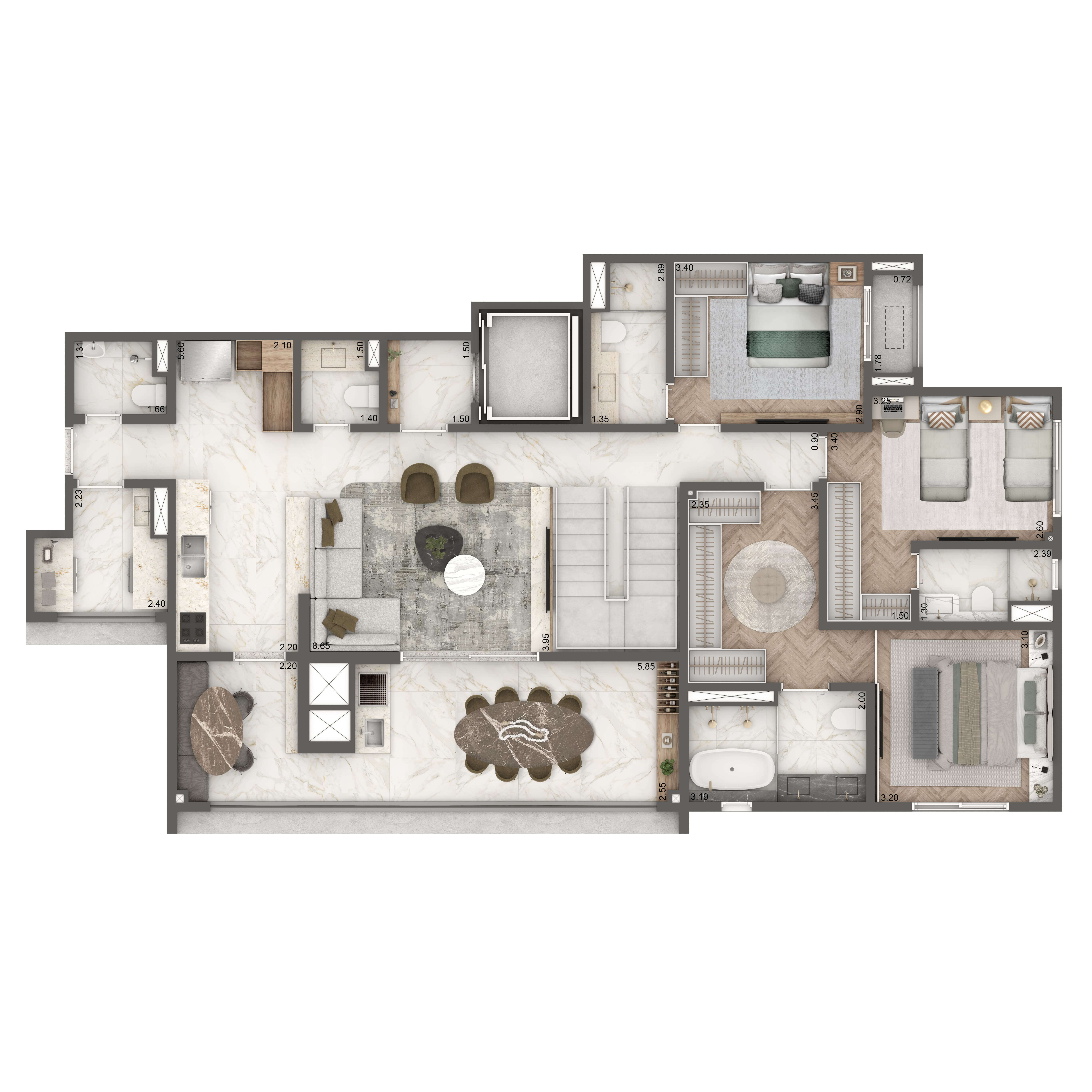 Duplex inferior