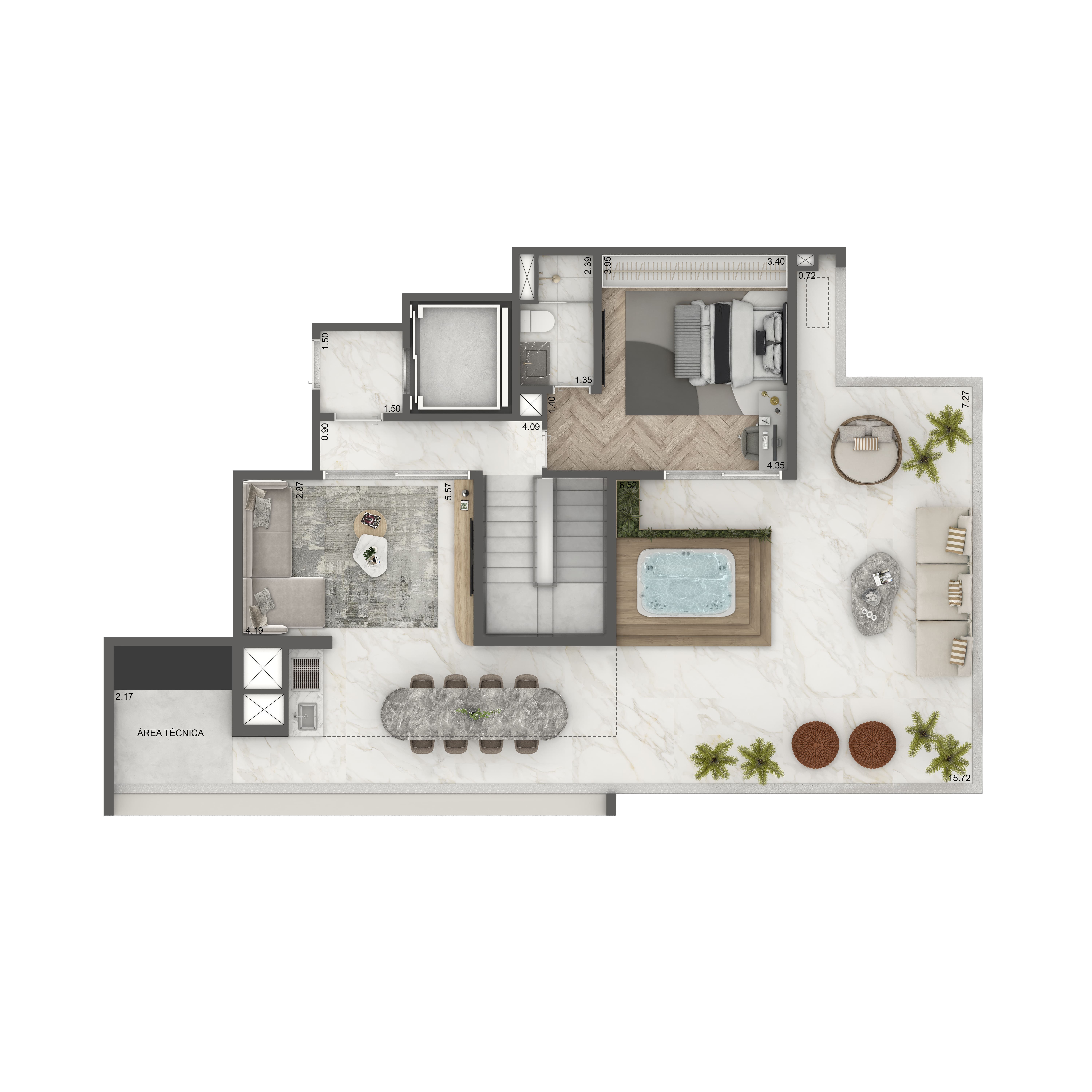 Padrão duplex superior