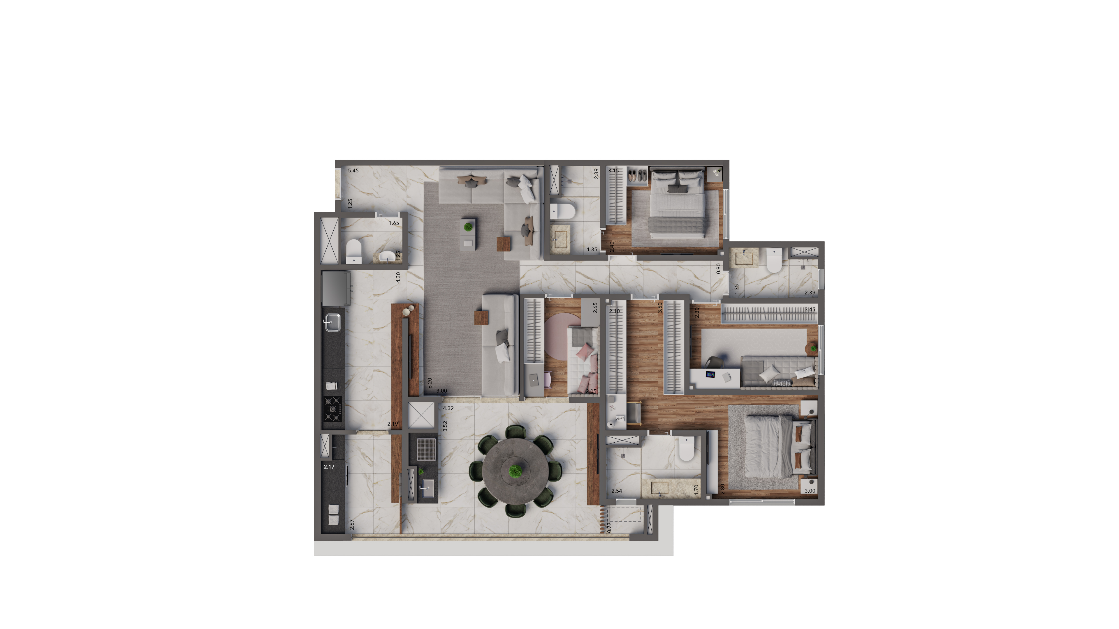 Opção 125m²