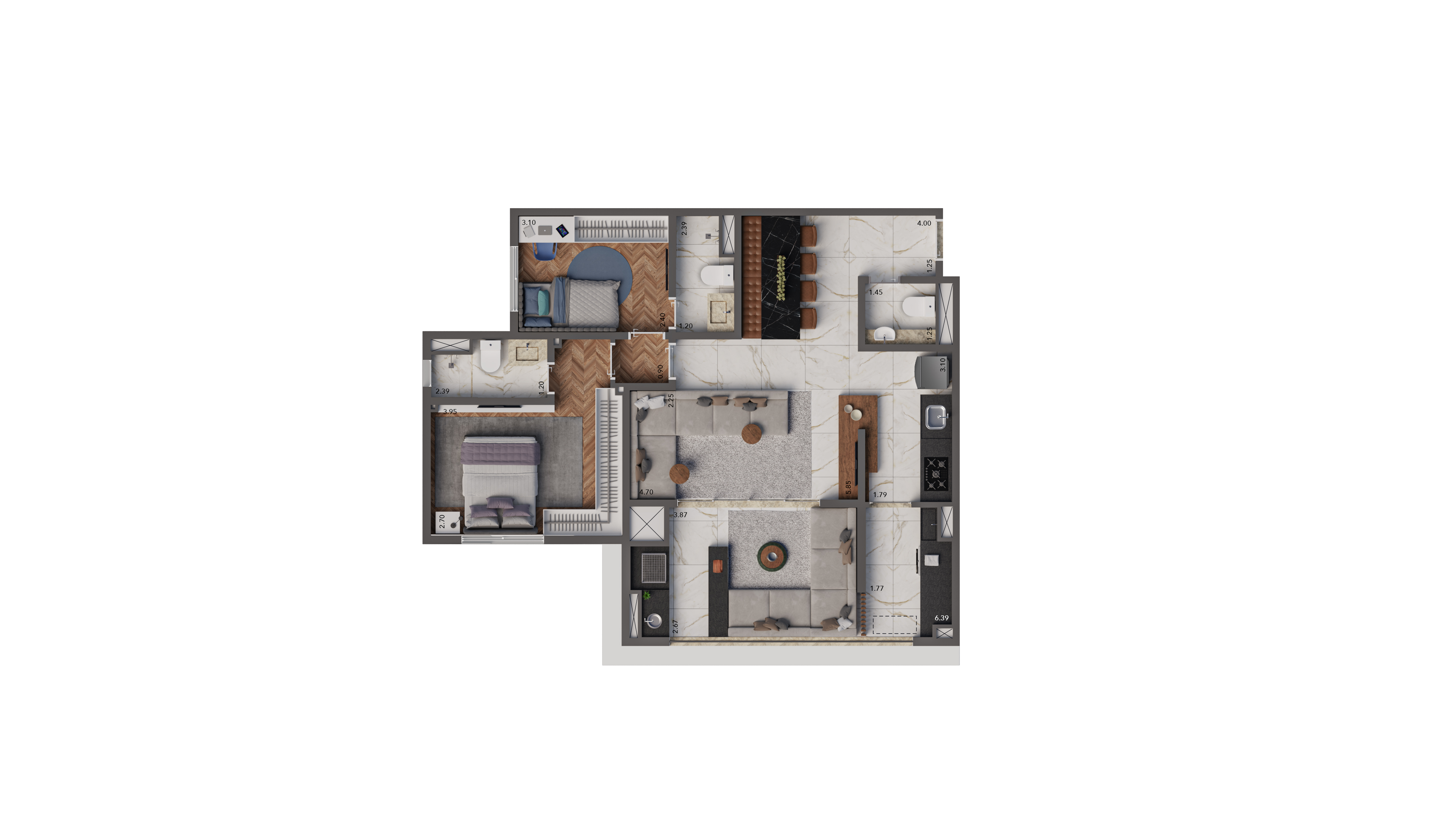 Opção 83m²