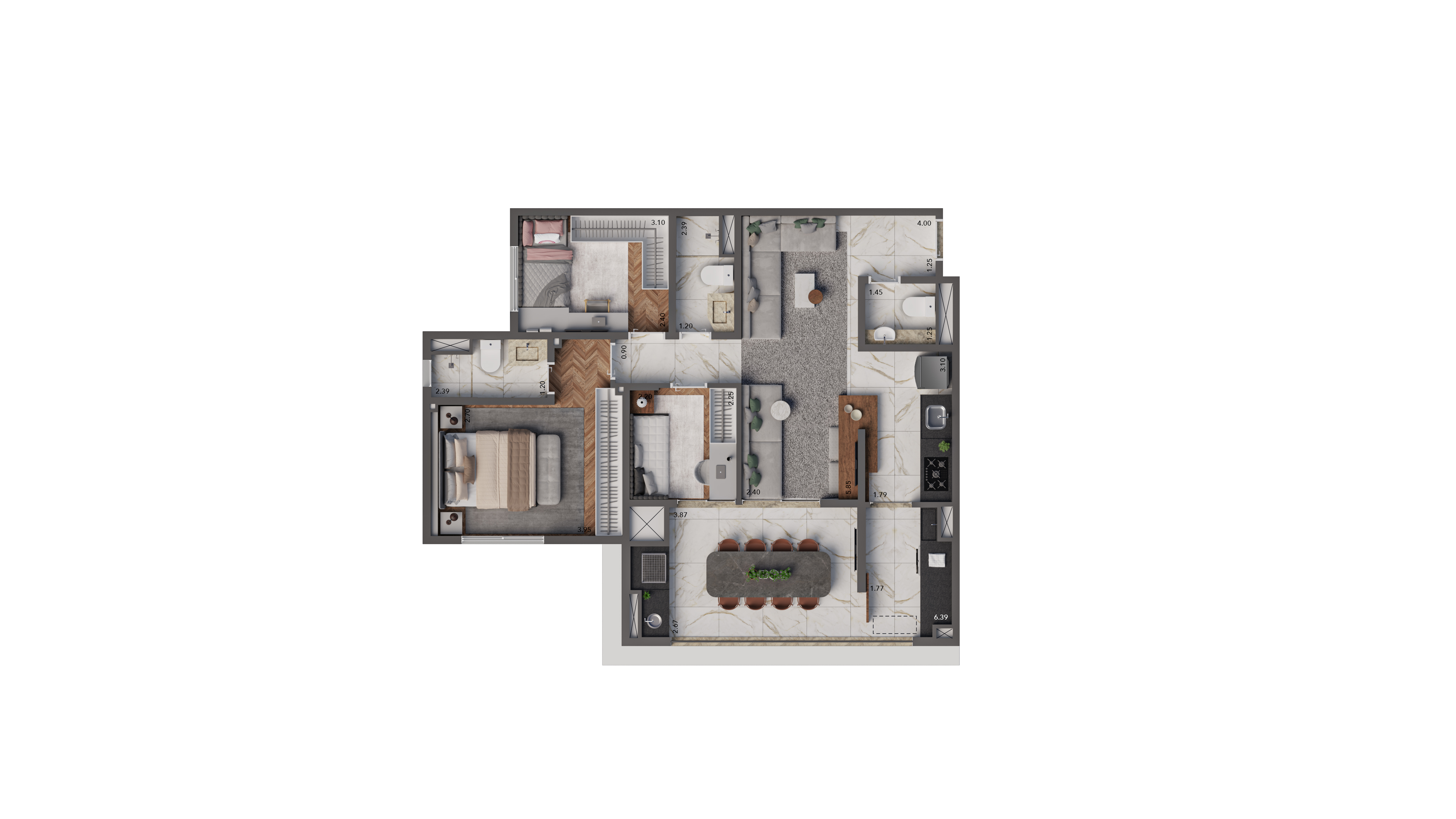 Padrão 83m²