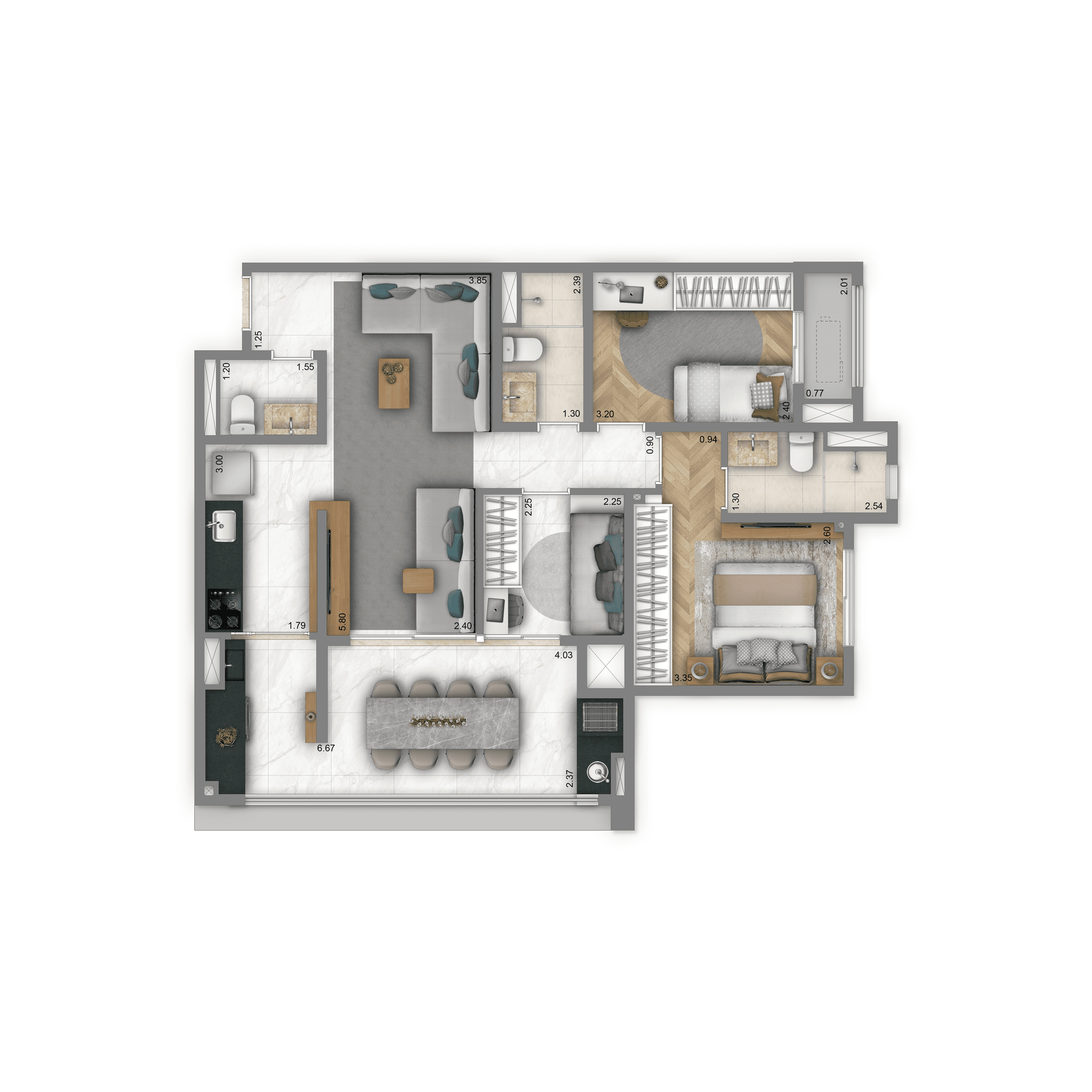 Padrão 80m²