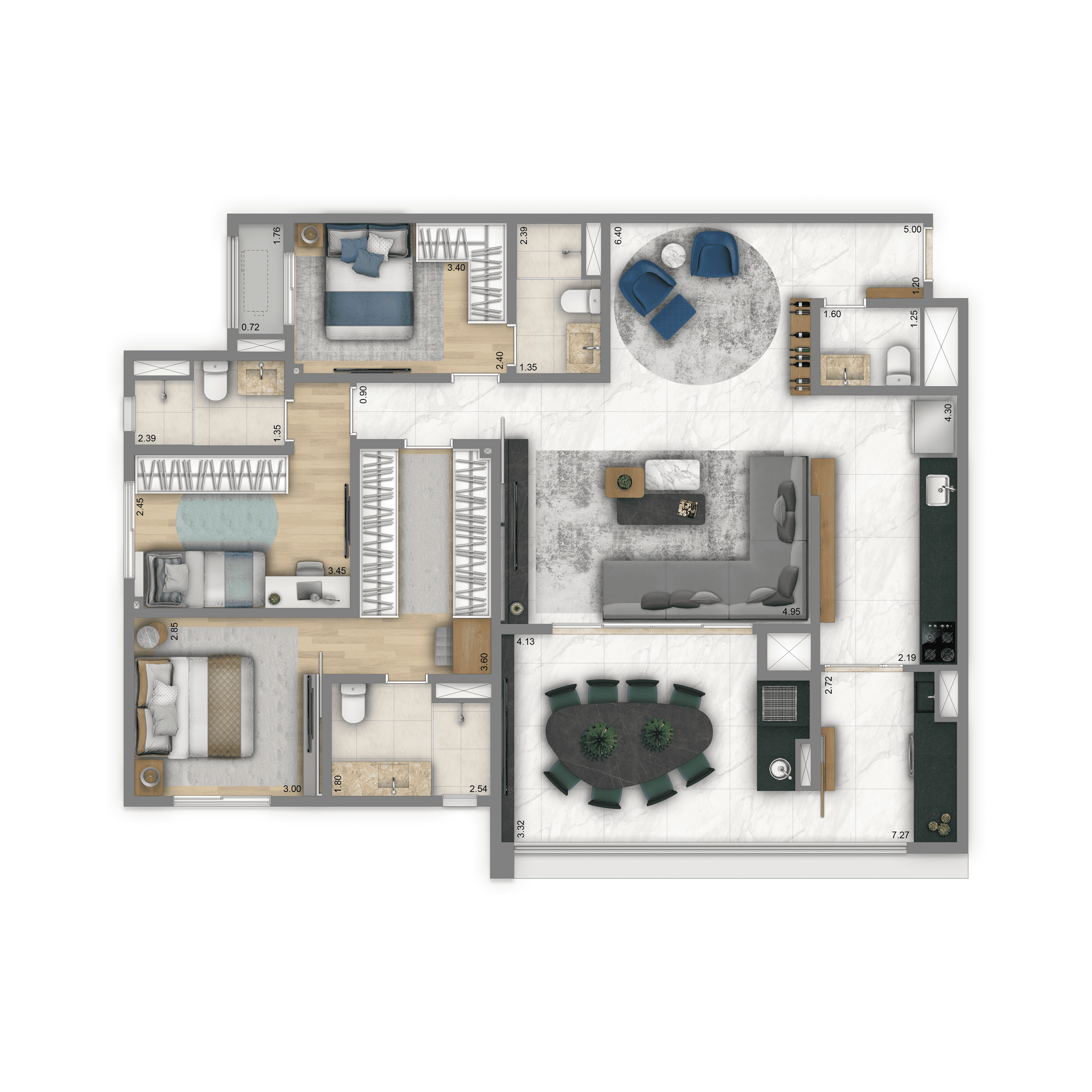 Padrão 125m²