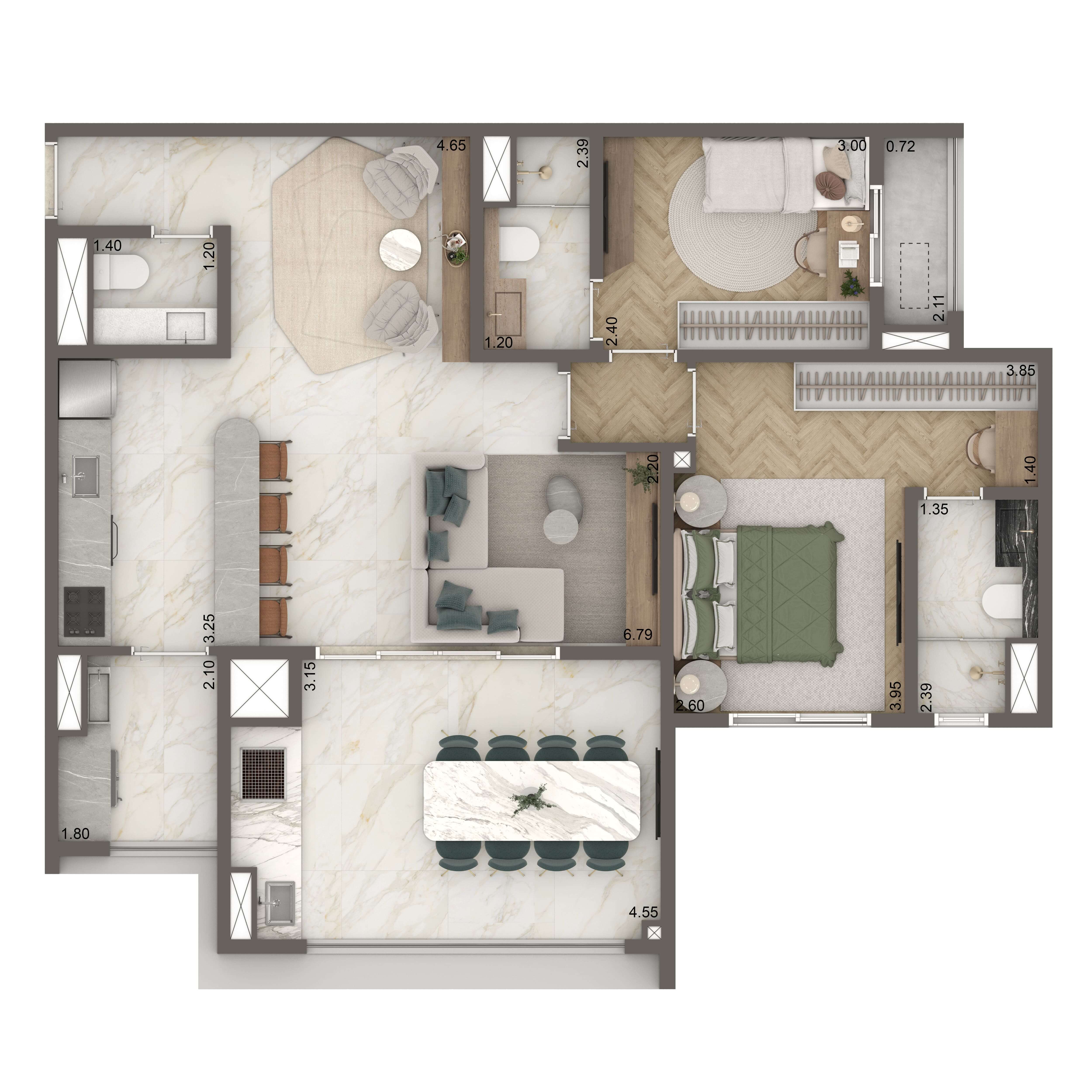 Opção 88m²