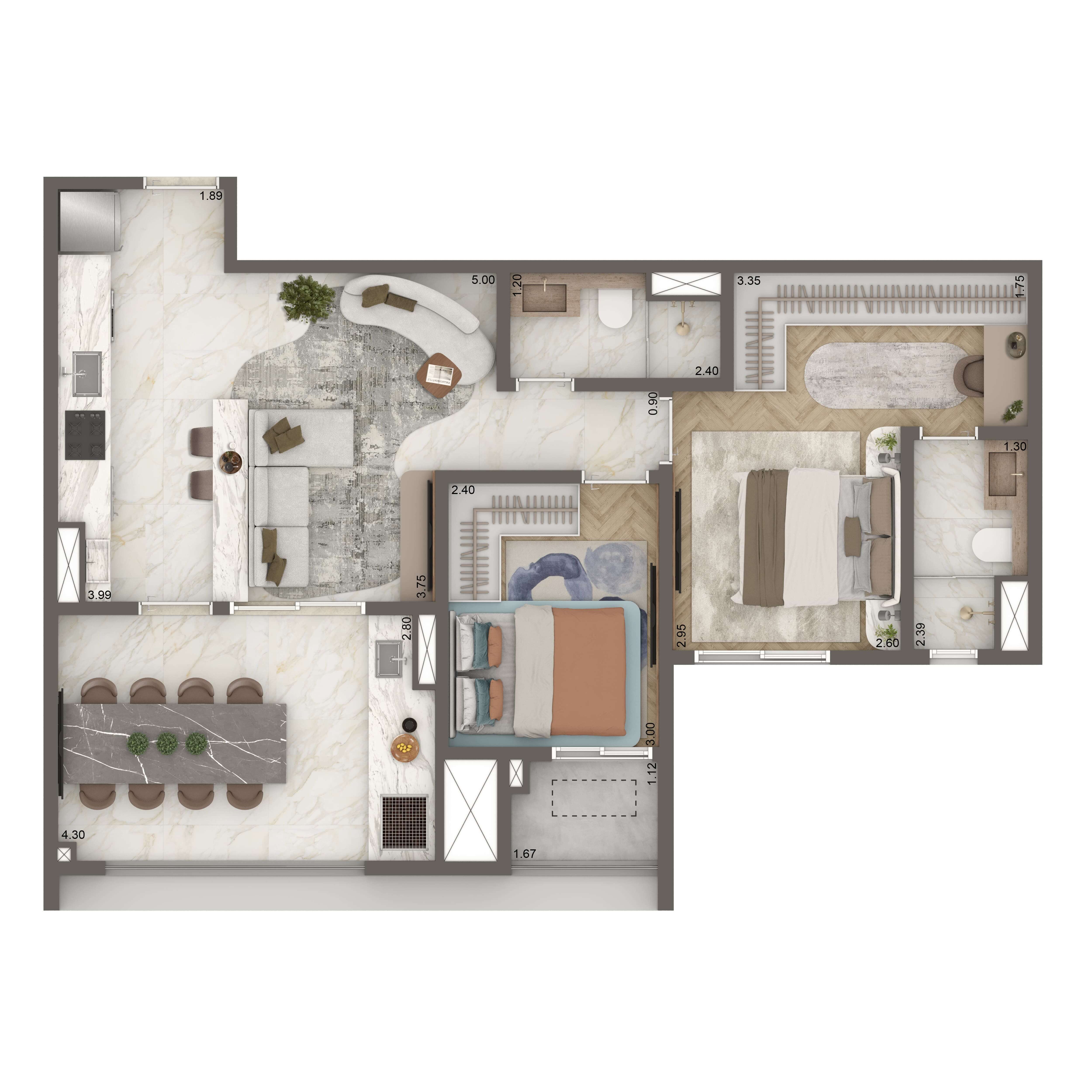 Opção 68m²