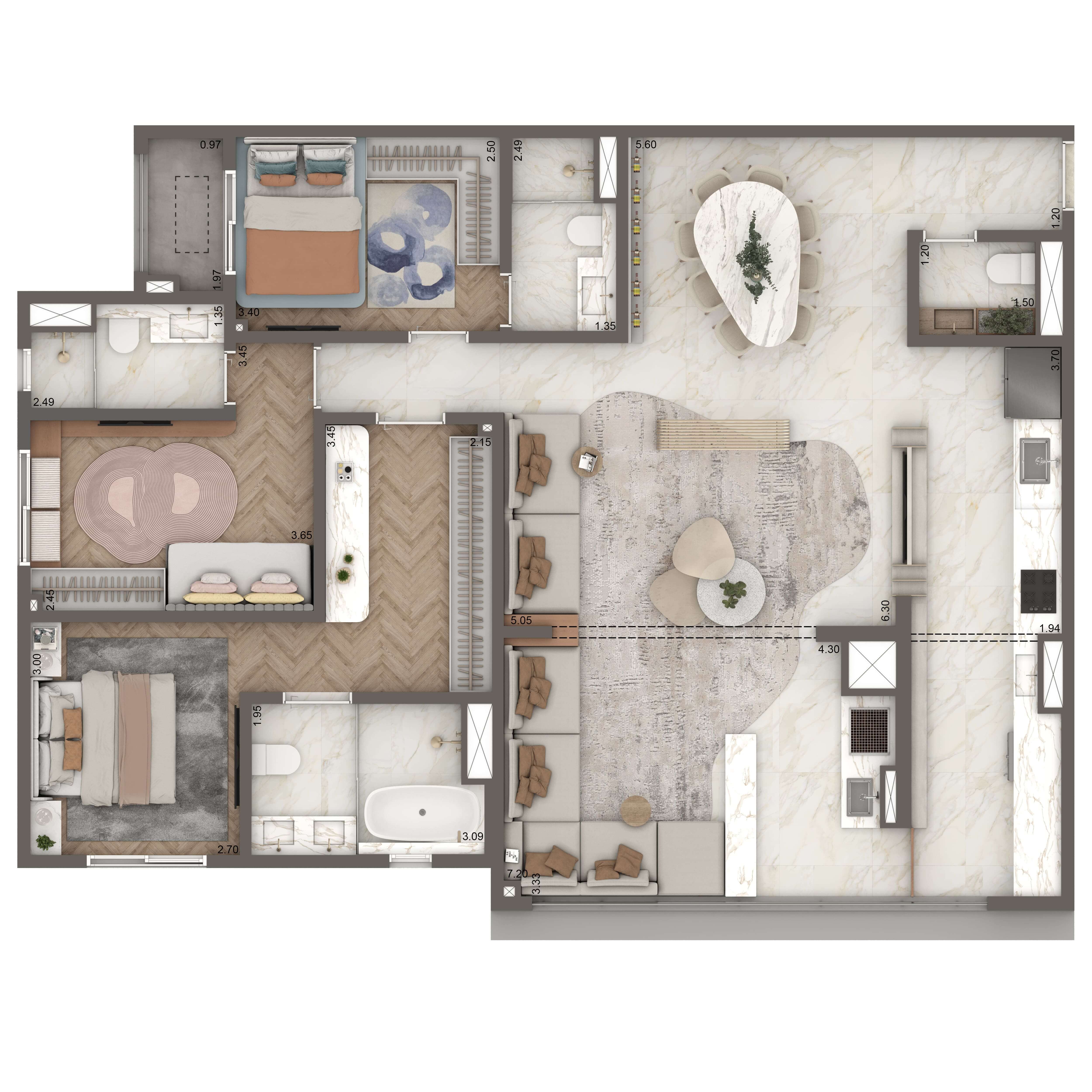 Padrão 125m²