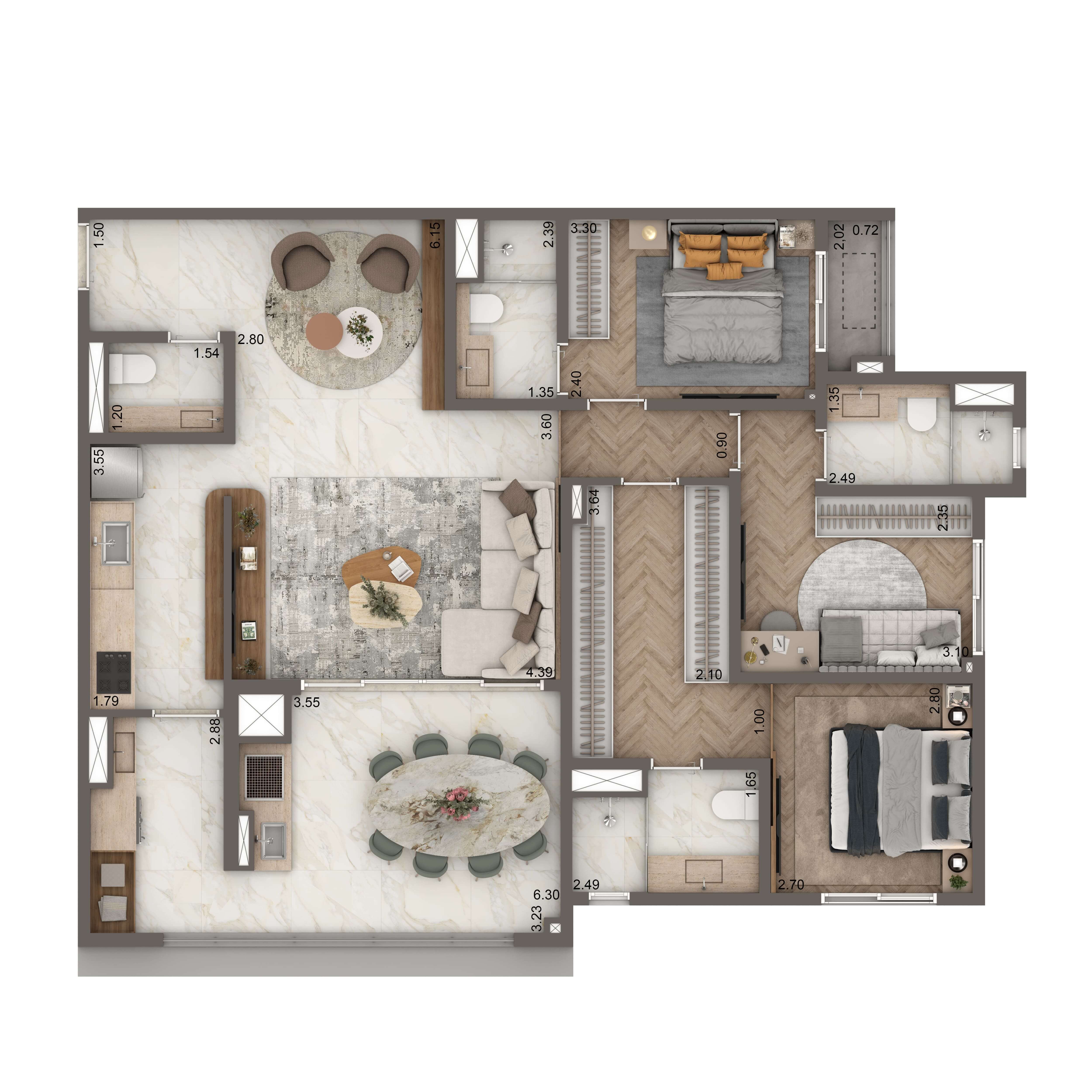 Padrão 111m²