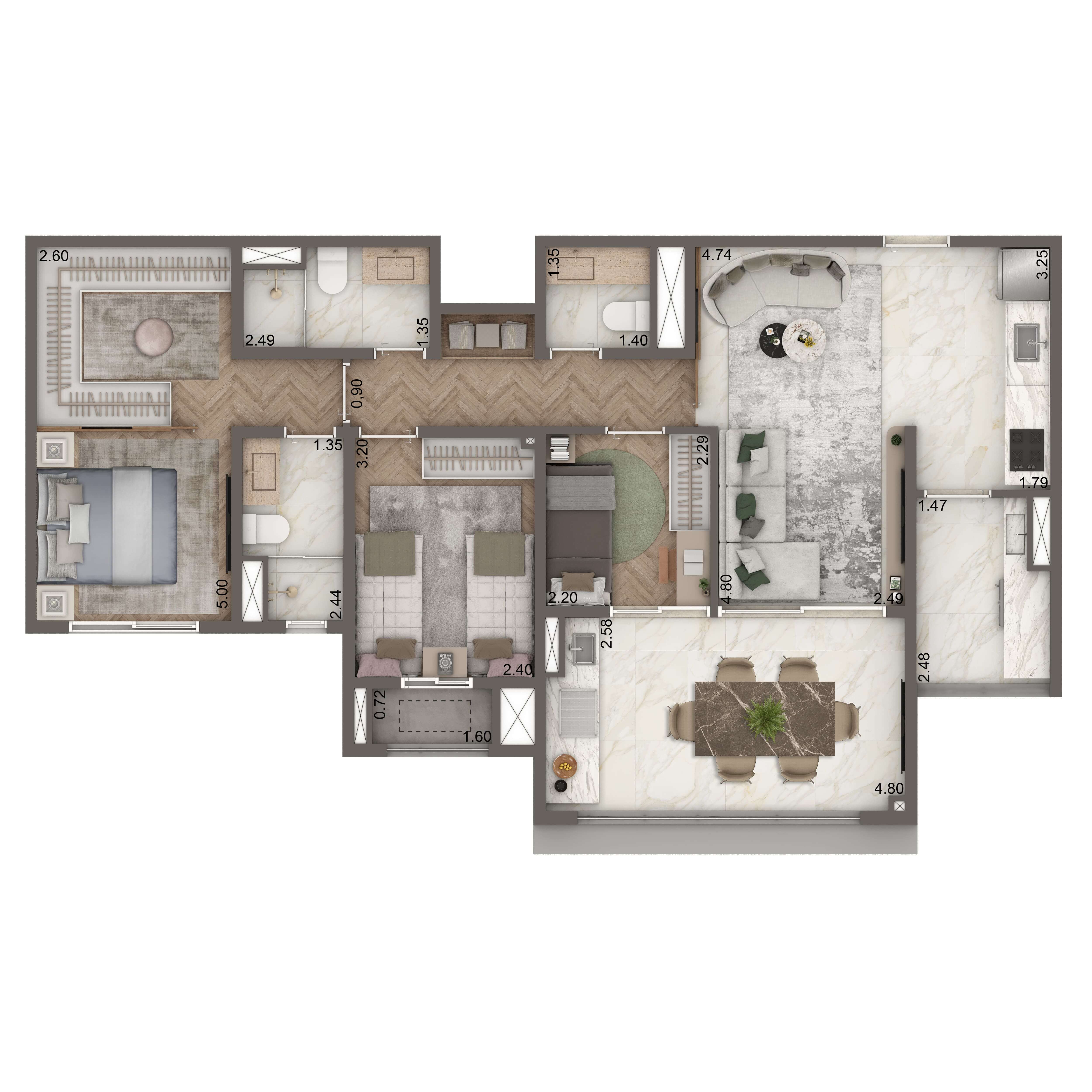 Opção 88m²