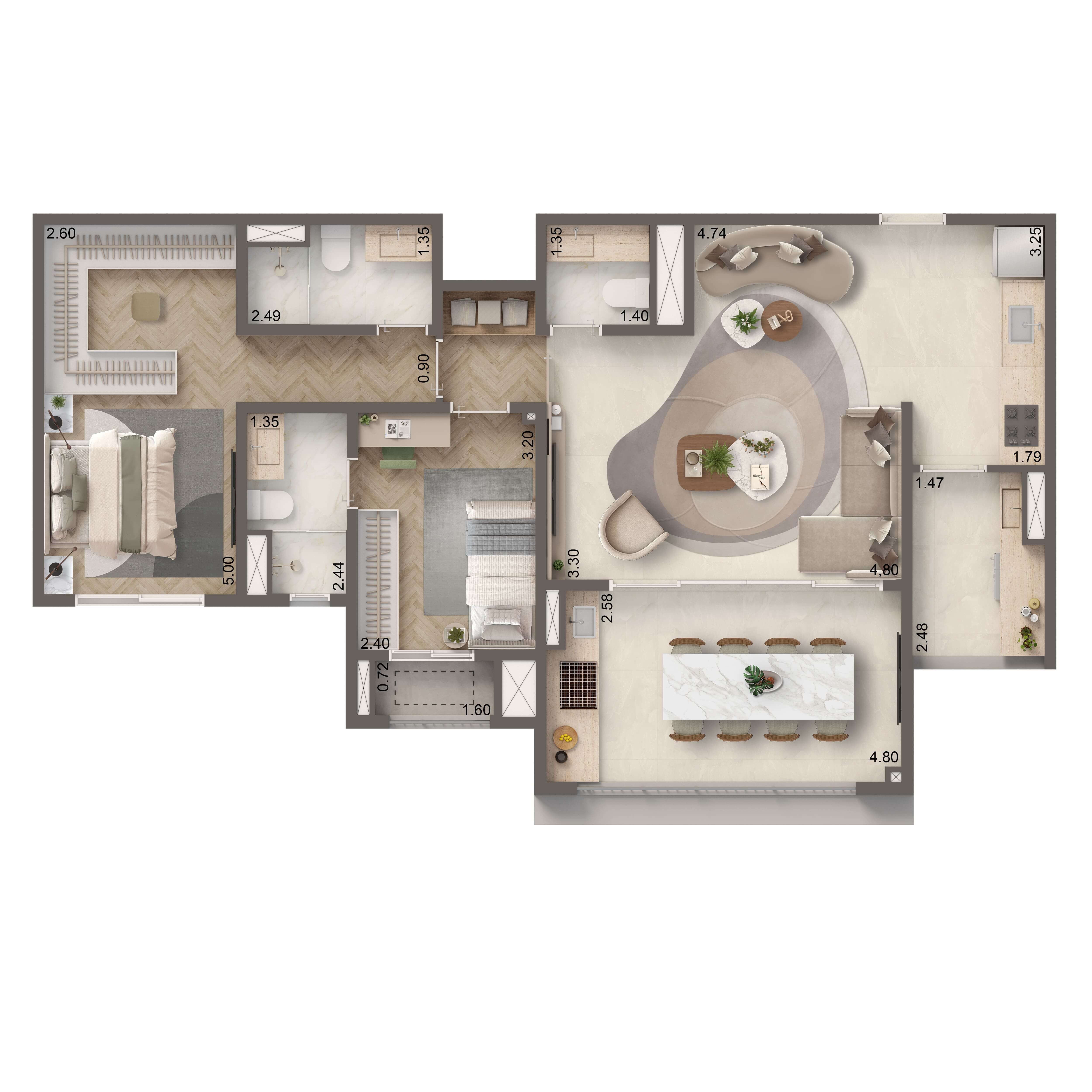 Padrão 88m²